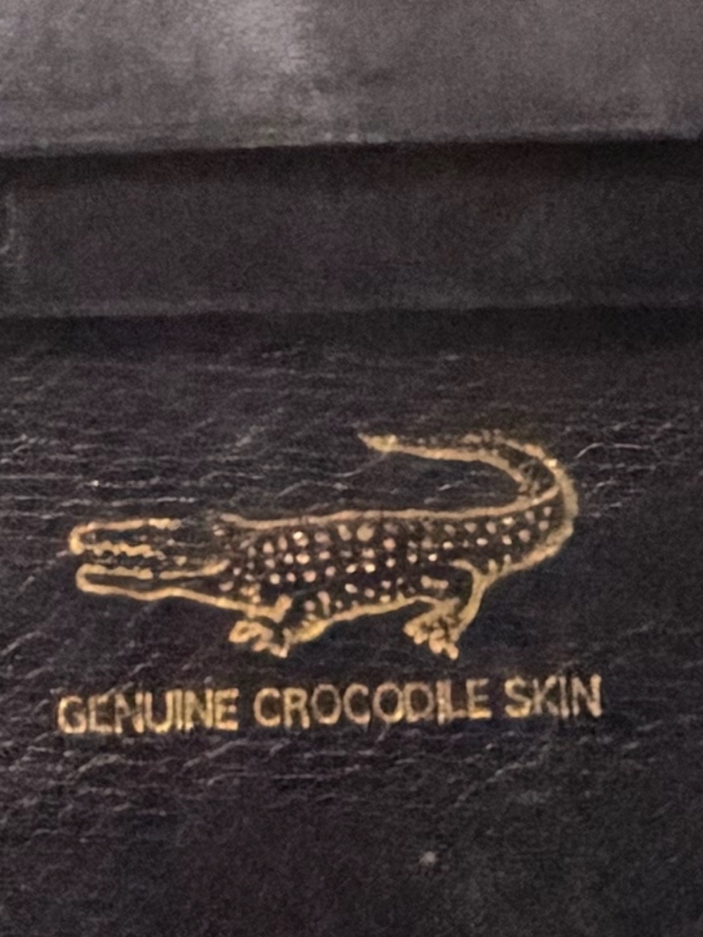 Genuine crocodile skin Black Leather Wallet - Picture 4 of 7